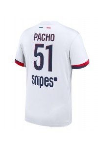 Paris Saint-Germain Willian Pacho #51 Fotballdrakt Borte Klær 2025-26 Korte ermer